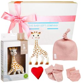 Sophie Giraffe Organic Baby Girl Gift Box | Buy Newborn Gifts Online